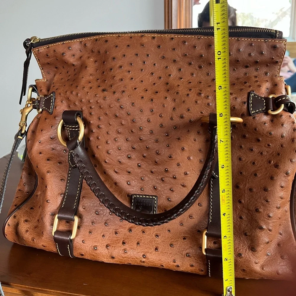 Dooney & Bourke Large Ostrich Florentine Satchel NWOT - Picture 8 of 14